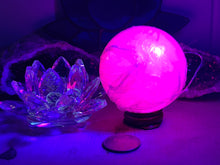 Load image into Gallery viewer, Mangano Pink Calcite Spheres with Stands