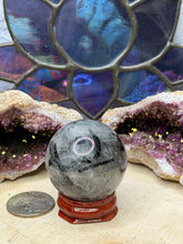Load image into Gallery viewer, Black Tourmaline in Quartz Spheres