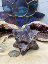 Load image into Gallery viewer, Chevron Amethyst Merkaba