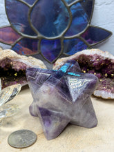 Load image into Gallery viewer, Chevron Amethyst Merkaba