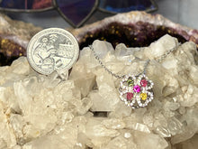 Load image into Gallery viewer, Multicolored Tourmaline Spinner Sterling Silver Pendant