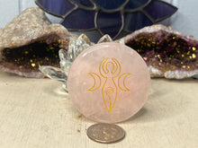 Load image into Gallery viewer, Rose Quartz Embossed Discs