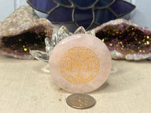 Load image into Gallery viewer, Rose Quartz Embossed Discs