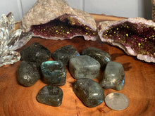 Load image into Gallery viewer, Labradorite Small and Medium Flashy Tumbles