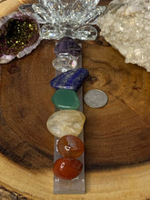 Load image into Gallery viewer, Selenite Charging Plate with Chakra Symbols