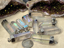 Load image into Gallery viewer, Various Colors Aura Quartz Pendants