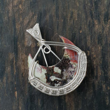 Load image into Gallery viewer, Moss Agate Wire Wrapped Pendants