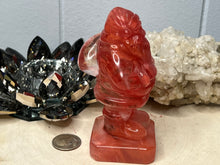 Load image into Gallery viewer, Smelted Red Quartz Santa