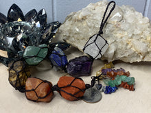 Load image into Gallery viewer, Hanging Chakra Tumble Macrame Sets