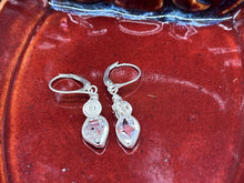 Load image into Gallery viewer, Herkimer Diamond Quartz Wire Wrapped Sterling Silver Earrings