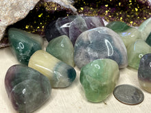 Load image into Gallery viewer, Fluorite with Calcite Tumbles