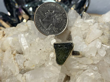 Load image into Gallery viewer, Moldavite Sterling Silver Rings