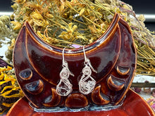 Load image into Gallery viewer, Herkimer Diamond Quartz Sterling Silver Cluster Earrings