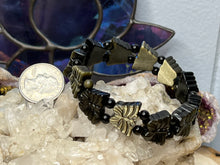 Load image into Gallery viewer, Gold Sheen Obsidian Butterfly Bracelets