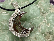 Load image into Gallery viewer, Moss Agate Wire Wrapped Pendants