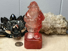 Load image into Gallery viewer, Smelted Red Quartz Santa