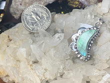 Load image into Gallery viewer, Labradorite Sterling Silver Crescent Moon Pendants