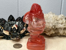 Load image into Gallery viewer, Smelted Red Quartz Santa