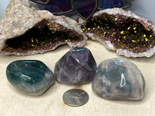 Load image into Gallery viewer, Fluorite with Calcite Tumbles
