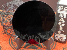Load image into Gallery viewer, Obsidian Scrying Mirrors with Stands