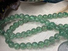 Load image into Gallery viewer, Green Strawberry Quartz Three Strand Bracelet or Necklace