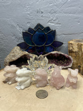 Load image into Gallery viewer, Rose Quartz and Jade Rabbits
