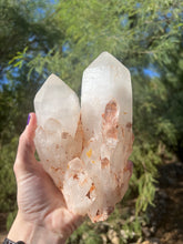 Load image into Gallery viewer, Pineapple Quartz Double Terminated Cluster
