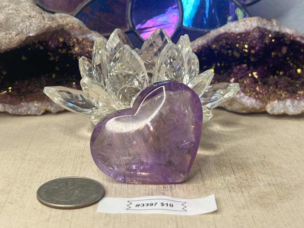 High Quality Amethyst and Ametrine Hearts