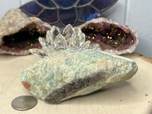 Load image into Gallery viewer, Rough Amazonite with Tourmaline in Matrix
