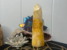 Load image into Gallery viewer, Golden Healer Tower (Yellow Hematoid Quartz)
