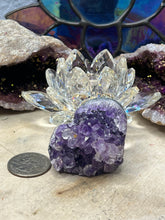 Load image into Gallery viewer, Small Amethyst Geode Hearts
