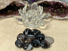 Load image into Gallery viewer, Black Agate Banded Hearts
