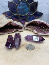 Load image into Gallery viewer, Double Terminated Amethyst Points
