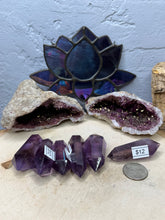 Load image into Gallery viewer, Double Terminated Amethyst Points
