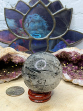 Load image into Gallery viewer, Black Tourmaline in Quartz Spheres
