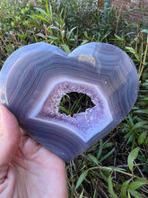 Load image into Gallery viewer, Druzy Amethyst Agate Heart
