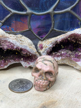 Load image into Gallery viewer, Rhodonite Skull

