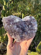 Load image into Gallery viewer, Large Amethyst Geode Heart
