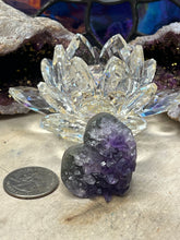 Load image into Gallery viewer, Small Amethyst Geode Hearts
