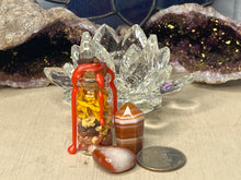 Load image into Gallery viewer, November Subscription Box with Candle, Carnelian Mini Tower and Spell Bottle
