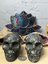 Load image into Gallery viewer, Black Crazy Lace Agate Skulls
