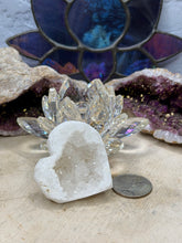Load image into Gallery viewer, White Druzy Agate Hearts
