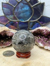 Load image into Gallery viewer, Black Tourmaline in Quartz Spheres
