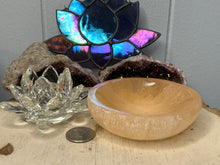 Load image into Gallery viewer, Tangerine Selenite Bowl
