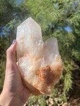 Load image into Gallery viewer, Pineapple Quartz Double Terminated Cluster
