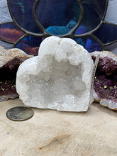Load image into Gallery viewer, White Druzy Agate Hearts
