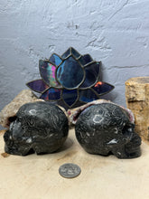 Load image into Gallery viewer, Black Crazy Lace Agate Skulls
