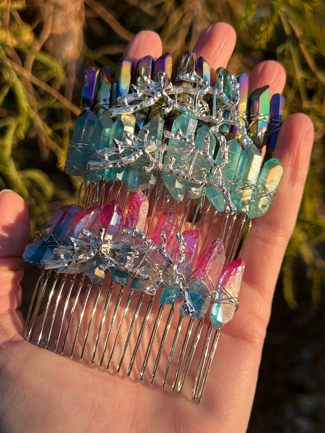 Crystal Hair Combs