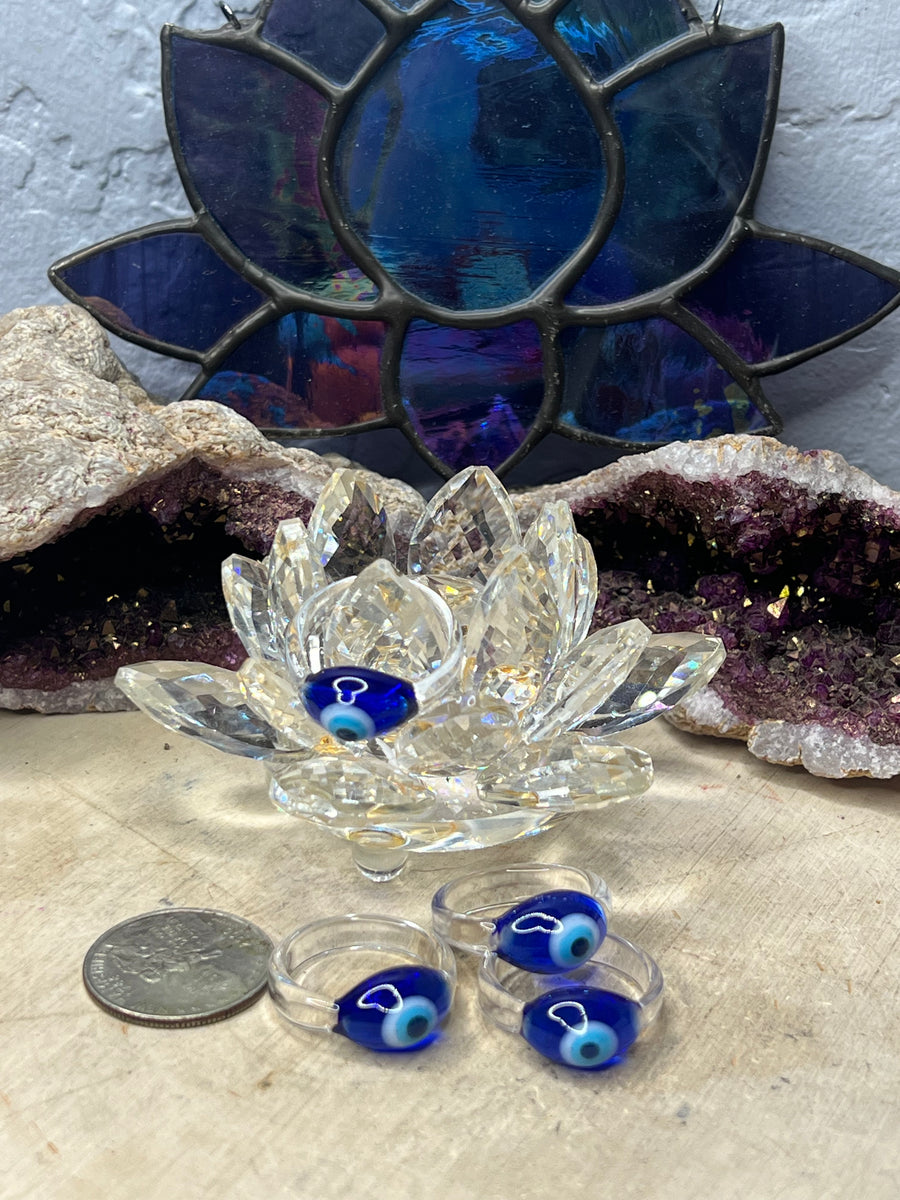 Evil Eye Glass Rings – Crystal Intuition Az
