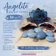 Load image into Gallery viewer, Angelite Pocket Stones
